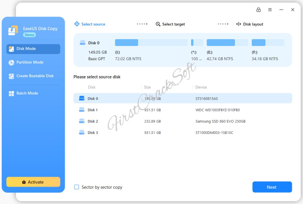 EaseUs Disk Copy Free Activation Download