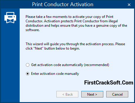 Print Conductor Activation Code