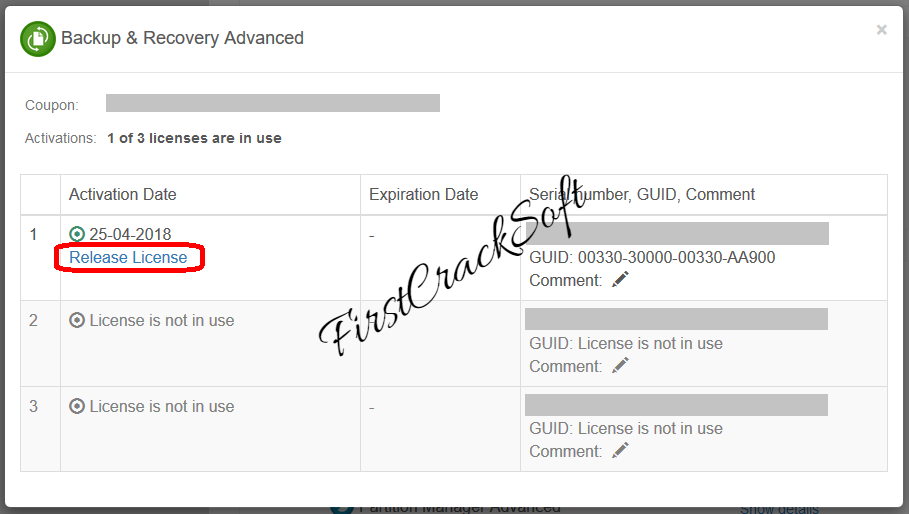 Paragon Hard Disk Manager License Activation